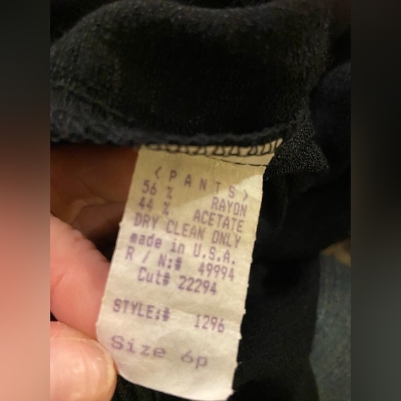 3 for $15 💜 RETRO Ladies' 6P Black Slacks - Picture 4 of 5